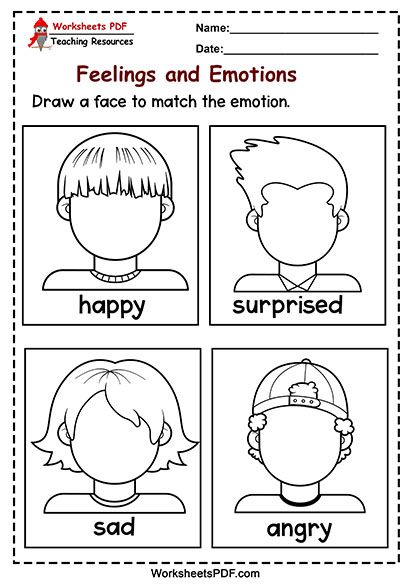 Draw a face to match the Emotion 1 Today I Feel Silly Book Activities, Esl Emotions Worksheet, Esl Feelings And Emotions, Emotion Worksheets Preschool, Feeling Worksheet For Kindergarten, Emotions Worksheets For Kindergarten, Feelings Worksheet Kindergarten, Emotions Kindergarten Activities, My Face Activities For Preschool