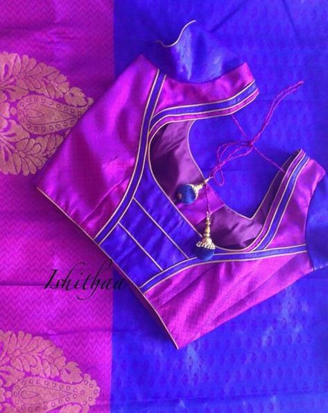 Couture, Haute Couture, Pattu Blouse Back Neck Designs, Plane Blouse Designs, Saree Blouse Designs Latest Back, Pattu Saree Blouse Designs Latest, Blouse Designs Latest Back Neck, Blouse Back Neck Designs Pattern, Blouse For Silk Saree