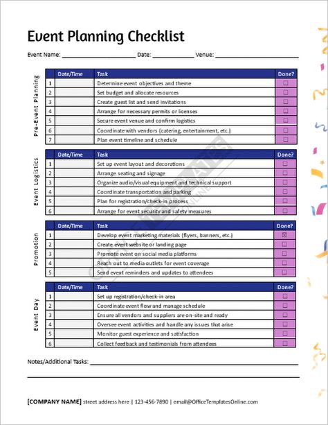 Flawless Event Planning: Download Event Planning Checklist Template in MS Word Format Event Planning Budget Template, Fundraiser Checklist Event Planning, Event Planning Checklist Templates Party Planners, Event Checklist Template Party Planning, Fundraising Event Planning Checklist, Gala Event Planning Checklist, How To Plan An Event Checklist, Planning An Event Checklist, Planning A Conference Checklist