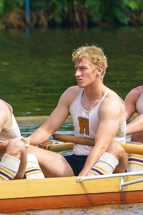 CALLUM TURNER 2022 | “The Boys In The Boat” set, England (May 14) Rowing, The Boys In The Boat, Boys In The Boat, Callum Turner, Wife Life, British Men, Film Serie, The Boat, Man Crush