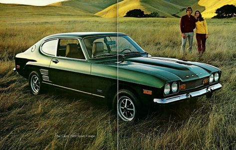 1973 Capri: Imported For Lincoln-Mercury - Riverside Green Mustang California Special, 65 Mustang, Chevy Nomad, Mercury Capri, Mercury Cars, Ford Capri, Mustang Convertible, Early 60s, British Sports Cars