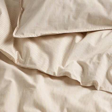 BERGPALM duvet cover and pillowcase(s), yellow/white/stripe, Full/Queen (Double/Queen) - IKEA Bergpalm Duvet, Ikea Duvet Cover, Ikea Yellow, Ikea Duvet, Duvet Covers Yellow, Striped Bedding, Striped Duvet, Striped Duvet Covers, Ikea Bed