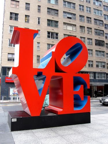 We are all familiar with this iconic LOVE sign.   How would you like to have it in your own home just in time for Valentine's Day?  It is very easy to make and… Indiana Love, Love Sculpture, James Rosenquist, Claes Oldenburg, Modern Art Sculpture, West New York, I Love Ny, Diy Valentines Crafts, Nyc Trip