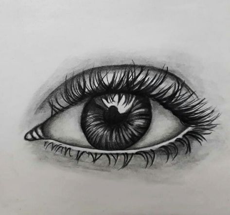 Pencil shaded realistic eye #graphite #beginner Eye Kajal, Earth Drawings, Eyes Drawing, Pencil Shading, Realistic Eye, Charcoal Art, Diy Crafts Hacks, Crafts Hacks, Eye Drawing