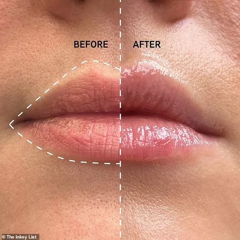 Lip balm or lip filler? Beauty fans are in a frenzy over new £10.99 plumping lip balm that's so popular it sold out on release (the proof is in the before and after photos!) | Daily Mail Online Lip Plumping Balm, The Inkey List, Inkey List, Lip Tints, Plump Lips, Healthy Lips, Lip Plumping, Cracked Lips, Best Lip Balm