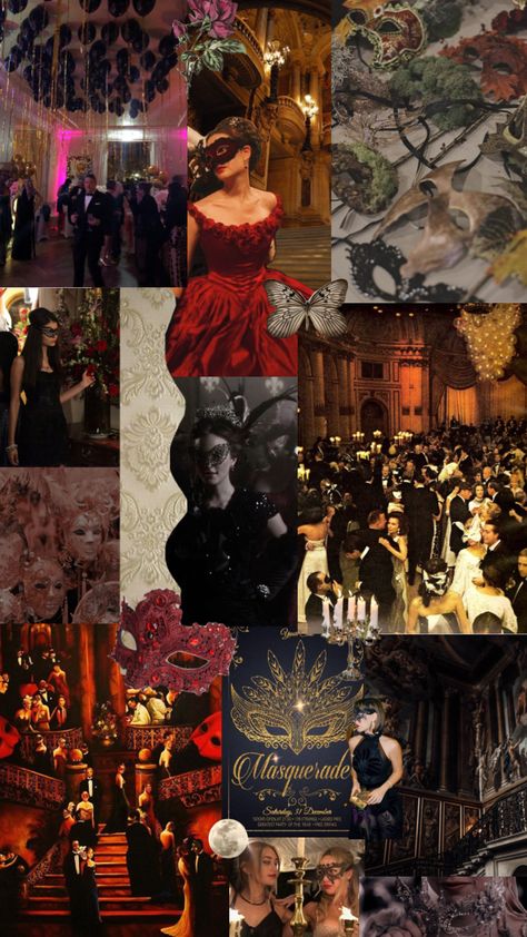 masquerade Masquerade Ball Sweet 16 Dress, Dark Academia Masquerade Ball, Quince Themes Masquerade, Old Masquerade Ball Aesthetic, Masquerade Ball Mood Board, Masquerade Corporate Event, Mask Theme Party Masquerade Ball, Maskerade Wedding Ideas, Roaring 20s Masquerade Ball