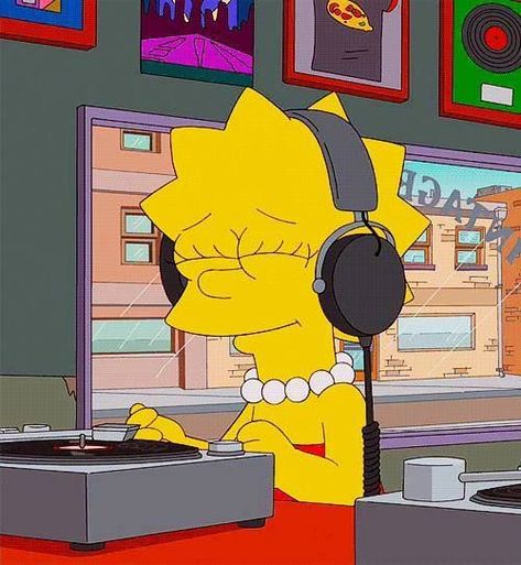 Chill Mood, Simpson Wallpaper Iphone, Simpsons Drawings, Music Cover Photos, Simpsons Art, Photo Wall Collage, Cartoon Profile Pics, Trippy Art, Music Covers