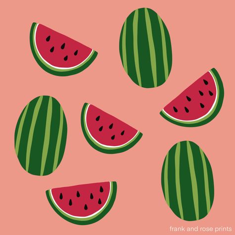 watermelon fruit print #watermelon #watermelonsugar #harrystyles #art #artprint #artwork #watermelonartprint #artwork #digitalart #procreate Tela, Easy Watermelon Painting, Watermelon Painting Easy, Watermelon Art Illustrations, Pomagranet Art, Watermelon Draw, Fruit Wallpaper Pattern, Picnic Nails, Watermelon Activities