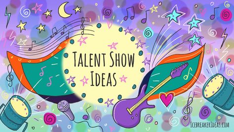 11 Unique Talent Show Ideas For Adults & Kids - IcebreakerIdeas Talent Show Ideas For Adults, Kids Talent Show Ideas, Talent Show Ideas, Icebreakers For Kids, Show Ideas, Kids Talent, Talent Contest, Baby Booties Free Pattern, Acrylic Painting Flowers