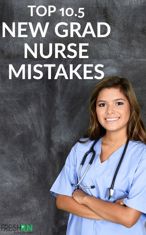 Top 10 New Grad Nurse Mistakes. Which of these common nurse mistakes have you made? Check out these common mistakes and how you can avoid them, even if you aren't a new nurse. #FreshRN #nurse #nurses #newgradnurse #nursemistakes #nursetips Pre Op Nurse, Crna School, Nurse Cover, Nursing Procedures, Nurse Skills, New Grad Nurse, School Must Haves, Healthy Book, Nursing Courses