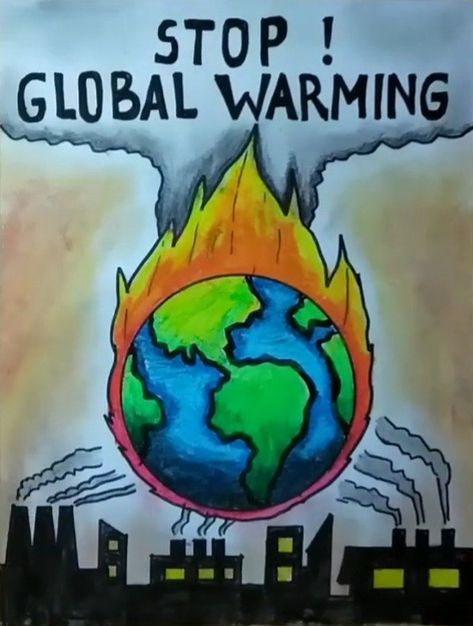 Poster Slogan About Environment Drawing, Global Warning Posters Drawing, Poster Simple Lingkungan, Global Warning Posters Ideas Earth, Poster Slogan About Environment, Global Warning Posters Ideas Drawing, Poster Alam Sekitar, Poster Jejak Karbon, Global Warning Posters Ideas