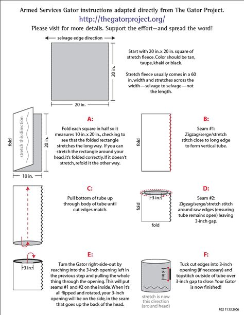 Gator Gaiter Neck Warmer Tutorial.  Great Hand made gift for guys! Couture, Molde, Patchwork, Scarf Projects, Guys Pictures, Sewing Projects For Guys, Neck Gator, Fur Pattern, Quick Sew