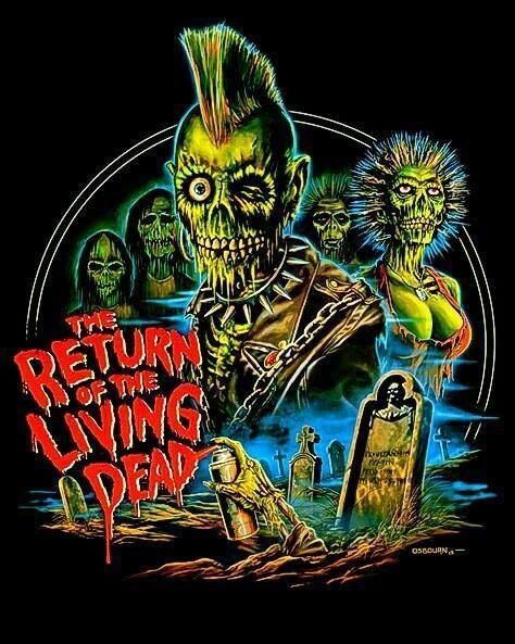 The Return of the Living Dead t-shirt design Horror Villians, Fright Rags, Return Of The Living Dead, Horror Shirts, Dibujos Toy Story, Horror Vintage, Film Horror, The Living Dead, Zombie Art