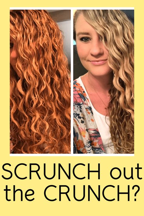 curly girl method – scrunch out the crunch Scrunch The Crunch Out, Scrunch Out The Crunch Wavy Hair, How To Scrunch Out The Crunch, Scrunch Hairstyles, Crunchy Hair, Wavy Hair Tips, Scrunched Hair, Curly Hair Trends, Long Hair Pictures