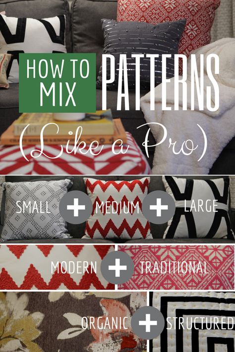 How to Mix Patterns Like a Pro | HGTV Crafternoon | HGTV Decoracion Living, How To Mix, Décor Diy, Furniture Removal, Pattern Mixing, Interior Design Tips, My New Room, 인테리어 디자인, Decorating Tips