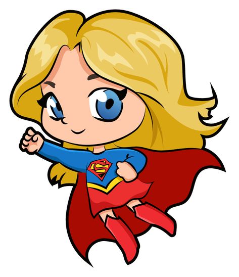 Cousin of Superman - the gorgeous Supergirl, designed in chibi style for all fans of Chibi art and DC Comics.. #DC #superheroes #comics #TVSeries #Hero #Chibi #Supergirl Kawaii Superheroes, Super Hero Drawings, Superheroes Drawings, Supergirl Cartoon, Superhero Chibi, Super Hero Illustration, Super Hero Drawing, Supergirl Drawing, Super Hero Cartoon