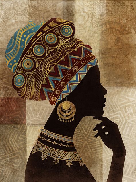 African Lady Drawing, African Lady Art, Jewellery Portrait, African Portraits Art, African Woman Art, African Lady, City Streets Photography, Egg Quality, Freehand Machine Embroidery