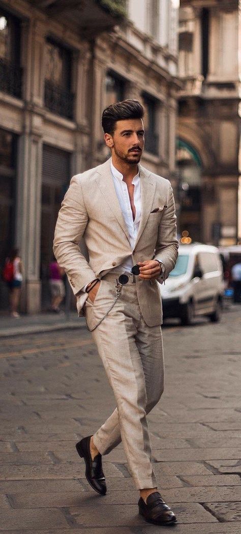 Men 2 piece beige Suit men Wedding Suit Groom Wear Suits groomsmen Suit Mens suits | perfect wedding suit must read caption Khaki Suit Men Outfit, Suits For Men, Suit For Summer Wedding, Men’s Suit, Sprezzatura Style For Men, Suits Men Classic, Classic Suits For Men, Wedding Men Outfit, Summer Suit Men