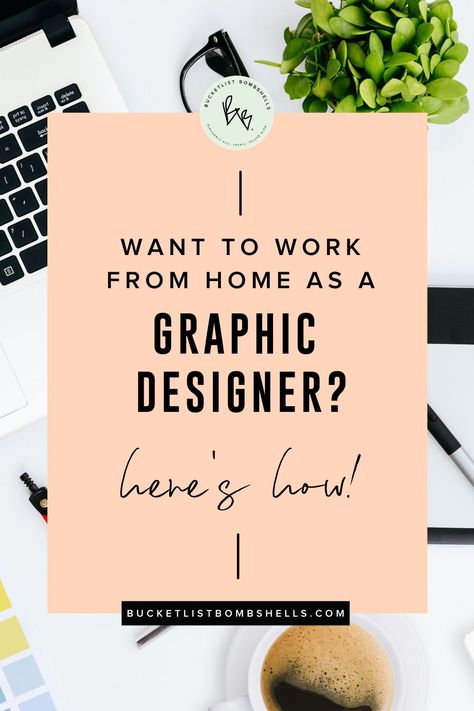 Are you looking for the best remote jobs with no experience? In this post we'll walk you through the steps for how to become a freelance graphic designer even if you have no design experience yet! 2020 was the year for remote jobs, and freelancing is the most secure and and legit remote job around! If you're looking for a creative part time remote job, consider becoming a freelance graphic designer! Click for all the tips on how to make your work from home dream a reality! #remotejobs Resume Design For Graphic Designer, Graphic Designer Must Haves, Graphic Design Jobs From Home, Freelance Graphic Design Website, Becoming A Graphic Designer, Freelance Designer Tips, Graphic Designer Freelance, Tips Graphic Design, How To Become Graphic Designer