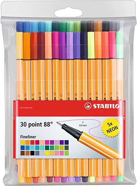 Staedtler Pens, Artist Markers, Fine Point Pens, Fineliner Pens, Stabilo Boss, Stationery Organization, Best Pens, Cute School Supplies, Coloring Markers