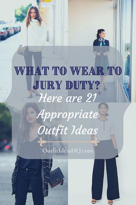 Here are 21 appropriate outfits you can wear to jury duty. Find business casual and formal outfit ideas and what accessories go well with your attire. Also find ideas about colour and prints and style that is appropriate for jury duty via OutfitIdeasHQ Business Casual Outfits For Women Professional, Going To Court Outfits, Outfits For Jury Duty, Jury Duty Outfit For Women Summer, What To Wear For Jury Duty, Jury Duty Outfit For Women Casual, What To Wear To Jury Duty, Court Attire Women Professional, Court Attire Women Casual