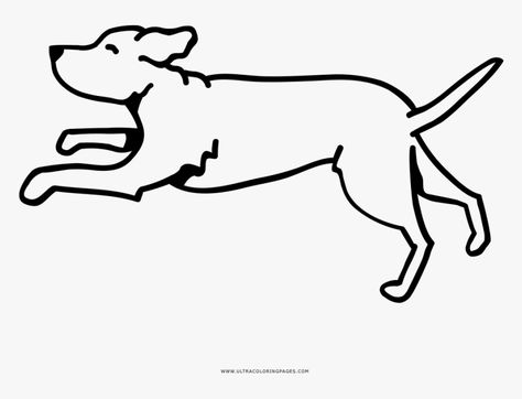 Dog Run Drawing, How To Draw A Dog Running, Running Dog Drawing, Dog Running Drawing, Running Drawing, Running Cartoon, Pub Ideas, Dog Drawing Simple, Dog Stencil