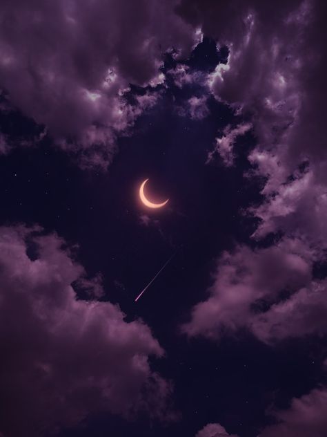 Photography, moon, moon photography, The Moon, Beautiful Sky, Moon and Clouds Ethereal Moon Aesthetic, Lavender Night Aesthetic, Neon Moon Aesthetic, Nature Purple Aesthetic, Moon Pics Night Aesthetic, Moon Atheistic, Purple Astronomy Aesthetic, Space Royalty Aesthetic, Purple Celestial Aesthetic