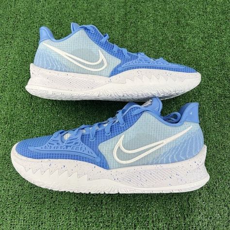 Basketball Banquet Ideas, Basketball Senior Night Posters, Kyrie 4 Low, Blue White Shoes, Nike Volleyball Shoes, Zapatillas Nike Basketball, Best Volleyball Shoes, Cute Running Shoes, Purple Basketball Shoes