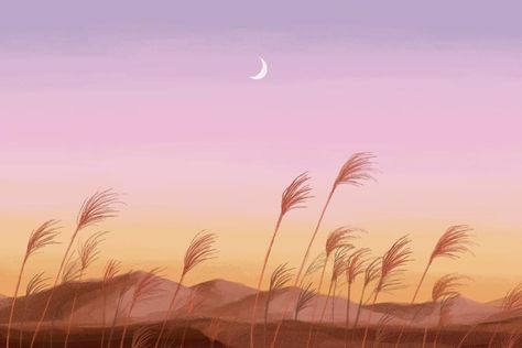 Pink Sunset Wallpaper, Aesthetic Landscape, Garden Mural, Sunset Design, Colorful Sunset, Pastel Sunset, Mountain Illustration, Psd Background, Sunset Background