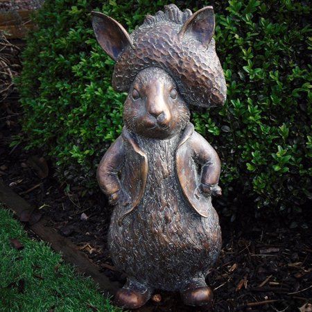 Garden Statues For Sale, Easter Rabbit Decorations, Bunny Statue, Rabbit Garden, Outdoor Garden Statues, Garden Courtyard, Benjamin Bunny, Fairy Statues, Turtle Decor