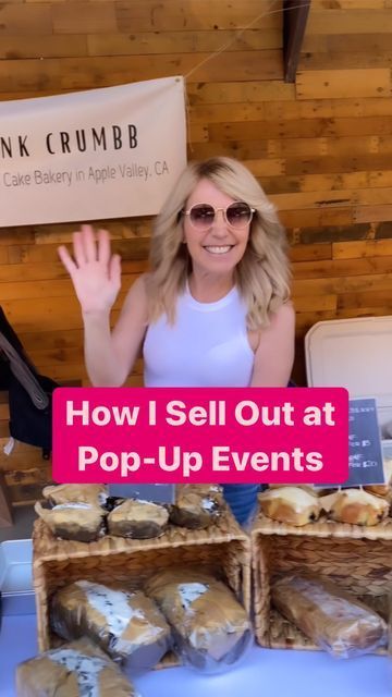 Fall Cookie Pop Up Shop, Pop Up Dessert Booth, Baked Goods Pop Up Shop, How To Set Up A Bake Sale Table, Pop Up Shop Display Ideas Baked Goods, Bake Sale Ideas Fundraiser Packaging, Baked Goods Booth Display, Bake Sale Menu Ideas, Bakery Event Ideas