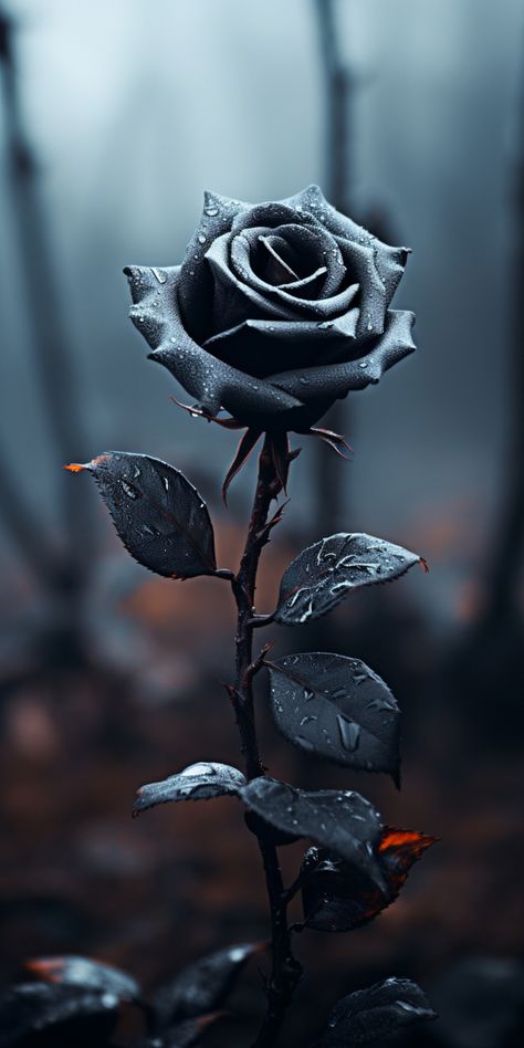 Black Rose Aesthetic Dark, Black Roses Aesthetic, Black Rose Aesthetic, Black Flower Wallpaper, Black Rose Wallpaper, Wallpaper Mawar, Black Roses Wallpaper, Cracked Wallpaper, Unique Iphone Wallpaper