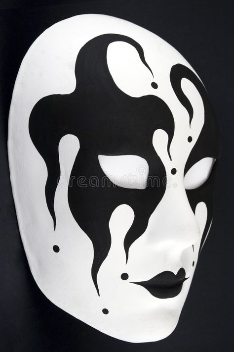 The mask. Black and white harlequin mask , #Affiliate, #Black, #mask, #harlequin, #white #ad Harlequin Mask, Paper Mache Mask, Oil Makeup Remover, Venetian Carnival Masks, Venetian Masquerade Masks, Ceramic Mask, Mask White, Mask Painting, Eye Makeup Pictures