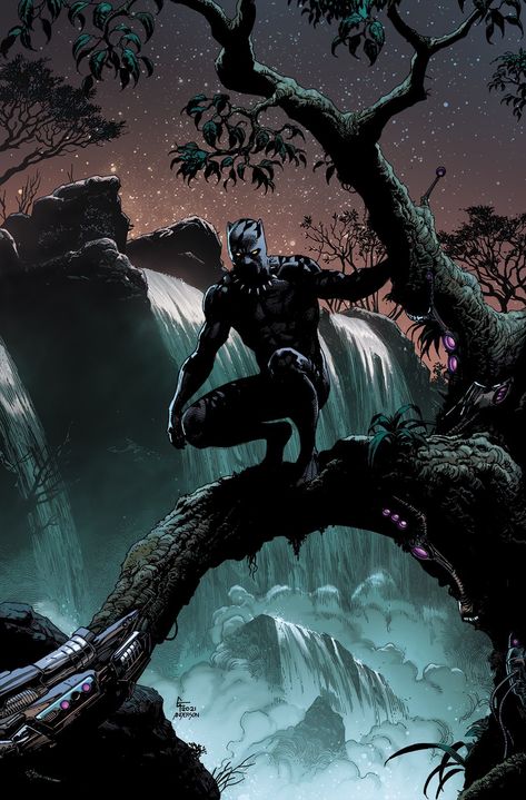 Brad Anderson on Twitter: "Check @1moreGaryFrank for his amazing line work and here are the colors. Love Black Panther 😀… " Gary Frank, Black Panther Comic, Black Panther King, Black Panther Tattoo, Panther Art, Avengers 1, Best Marvel Characters, Black Panther Art, Marvel Images