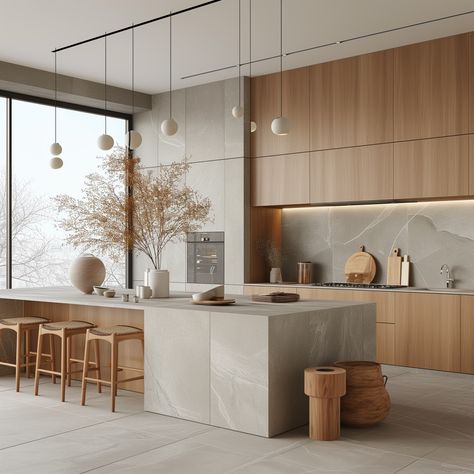 Exploring Wabi-Sabi, Minimalist, and Modern Japandi Designs – Making A Green Life by Lily Wabi Sabi, Modern Kitchen Design, Modern Japandi, Three Faces, Japandi Design, Green Life, Design Design, Scandinavian Style, Modern Kitchen