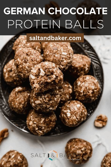 Protein Cake Pops, Cake Protein Balls, Snack Quick, Protein Balls Recipe, Chocolate Protein Balls, Protein Balls Healthy, Coconut And Chocolate, Nutrition Goals, Healthy Homemade Snacks