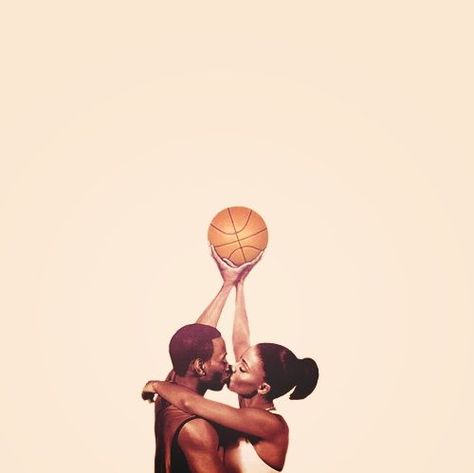 Love And Basketball Movie, Basketball Relationships, Basketball Couples, Easy French Twist, I Love Basketball, Hoop Dreams, Disco Fever, People Watching, Love And Basketball