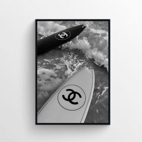 Surfboard Poster, Luxury Fashion Print, Black and White, Vintage Beach Photography, Surfboard Wall Art, Beachy Room Decor, Digital Download WHAT YOU WILL RECEIVE: Please note that this is a DIGITAL DOWNLOAD listing. No physical product will be mailed to you. After your purchase is confirmed, you will receive an email from Etsy with a link that will direct you to your downloadable high-quality JPG files. It could take a few minutes to show up in your inbox. Be sure to check your spam/junk folders