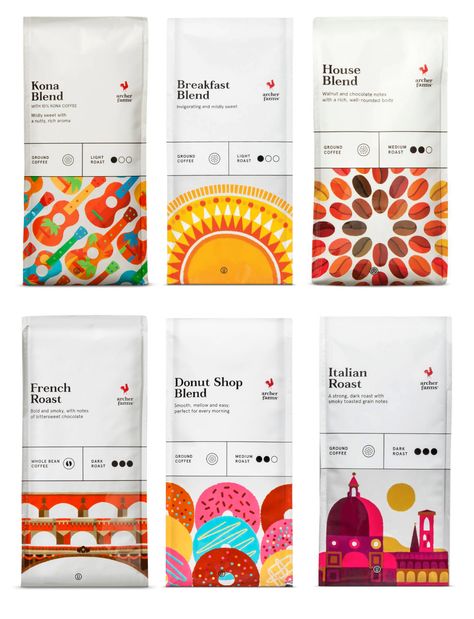 Archer Farms Coffee / Target — adrian johnson studio Confectionary Packaging, Herbal Packaging, Adrian Johnson, Plants Background, Packaging Logo, Coffee Pack, Banner Web, Background Powerpoint, Plant Background