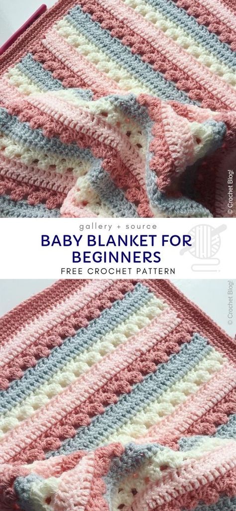 Crochet Baby Blankets, Baby Blanket Crochet Pattern Easy, Crochet Baby Blanket Free Pattern, Easy Crochet Baby Blanket, Crochet Blanket Designs, Crochet For Beginners Blanket, Easy Crochet Baby, Baby Afghan Crochet, Blanket Knitting