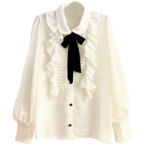 Ruffled Contrast Necktie Blouse ($24) ❤ liked on Polyvore featuring tops, blouses, shirts, white, tie-neck blouses, white blouse, long sleeve ruffle blouse, ruffle shirt and neck-tie White Frilly Blouse, Ruffle Shirts Blouses, White Ruffle Shirt, White Ruffle Blouse, Frilly Blouse, Cotton Shirts Women, White Long Sleeve Blouse, White Long Sleeve Shirt, Tie Neck Blouse