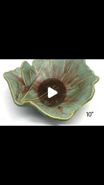 Ceramics, Clay Leaf Bowl, Leaf Ceramics, Interesting Pottery, Clay Leaf, Leaf Bowl, Leaf Bowls, Pottery Ideas, Bowl