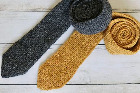 Mens Classic Necktie Crochet Pattern | Rich Textures Crochet Crochet Necktie Pattern, Crochet Necktie Pattern Free, Crochet Tie Pattern, Necktie Crochet, Crochet Neck Tie, Crochet Necktie, Crochet Mens, Necktie Pattern, Crochet Tie