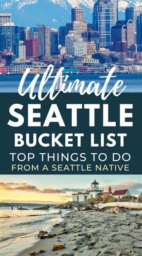 Seattle is a vibrant metropolis known for its iconic landmarks, cultural diversity, and stunning natural beauty. This guide provides the ultimate Seattle bucket list. Whether you’re a local or visiting for the first time, there’s always something new to discover in Seattle, Washington. | seattle travel guide | seattle travel tips | seattle bucket list things to do | best things to do in seattle | seattle washington things to do | seattle itinerary things to do | seattle trip things to do Seattle Weekend, Seattle Bars, Washington Things To Do, Things To Do Seattle, Seattle Travel Guide, Seattle Vacation, Things To Do In Seattle, Seattle Restaurants, Pacific Northwest Travel