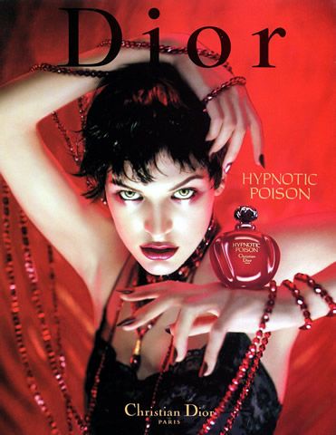 Christian Dior (Perfumes) 1998 Hypnotic Poison, Milla Jovovich. Gabriel Chanel, Christian Dior Hypnotic Poison, Poison Perfume, Perfume Adverts, Perfume Dior, Dior Hypnotic Poison, Christian Dior Perfume, Melanie Laurent, Hypnotic Poison