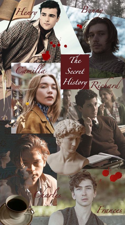 Different actors cast as The Secret History roles with Dark academia aesthetics History Wallpaper, Donna Tartt, Secret History, Making A Movie, Secret Society, The Secret History, Halloween Wallpaper, The Cast, Dark Academia