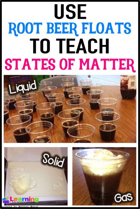 Third Grade Science, Teaching Matter, Matter Experiments, Matter Activities, Root Beer Floats, Second Grade Science, Lost Sheep, First Grade Science, Matter Science