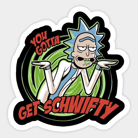 Rick And Morty Stickers Printable, Rick And Morty Squanchy, Custom Car Stickers, Rick And Morty Image, Rick And Morty Stickers, Ricky Y Morty, Rick And Morty Poster, Homemade Stickers, Get Schwifty