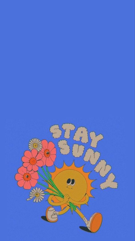 Hippie Wallpaper Iphone, Cute Hippie Wallpaper, Stay Sunny, Cute Phone Wallpaper, 2022 Wallpaper, ポップアート ポスター, Handy Wallpaper, Wallpaper Iphone Wallpaper, Plakat Design