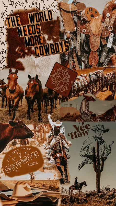 Wallpaper Backgrounds Western Vintage, Punchy Western Background, Cowboy Screen Savers, Western Style Wallpaper, Cowgirl Background Aesthetic, Wallpaper Backgrounds Cowboy, Rodeo Background Wallpapers, Old Western Wallpaper Iphone, Cute Country Backgrounds Wallpaper
